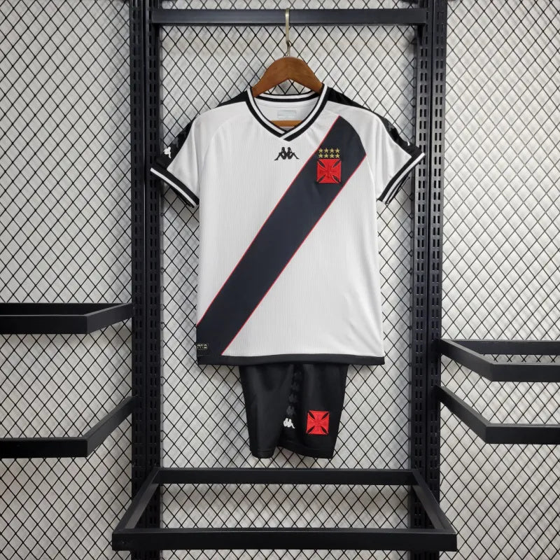 Conjunto infantil Vasco da Gama branco Away 24/25