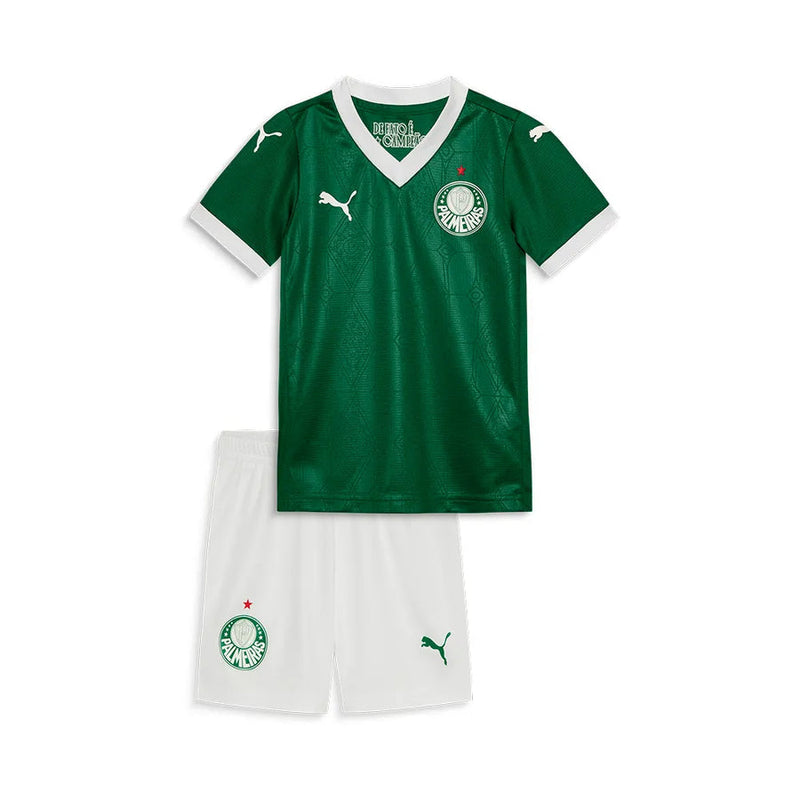 Conjunto Infantil Palmeiras verde 2025/26- Home