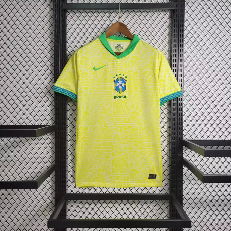 Camisola Brasil Amarela Local Copa América 2024 