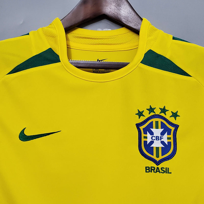 Camisola Retro Seleção Brasil 2002/02 Inicio 