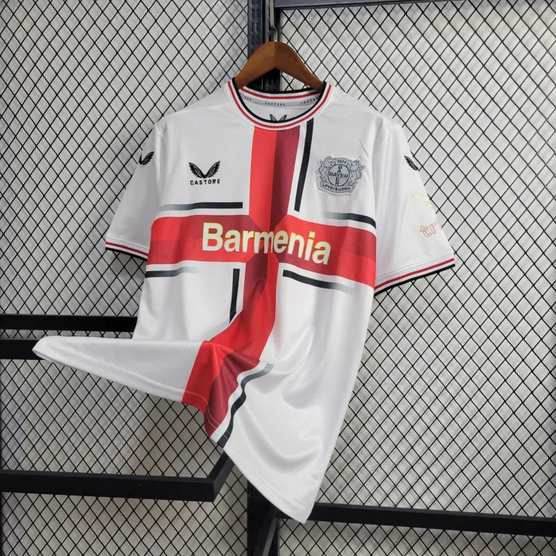 Camisola Bayer Leverkussen branca 2024/25