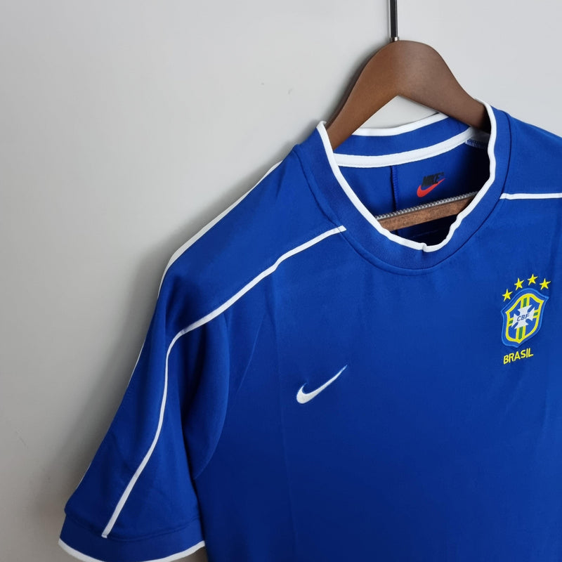 Camisola Retro Seleção Brasil 1998/98 Visitante 