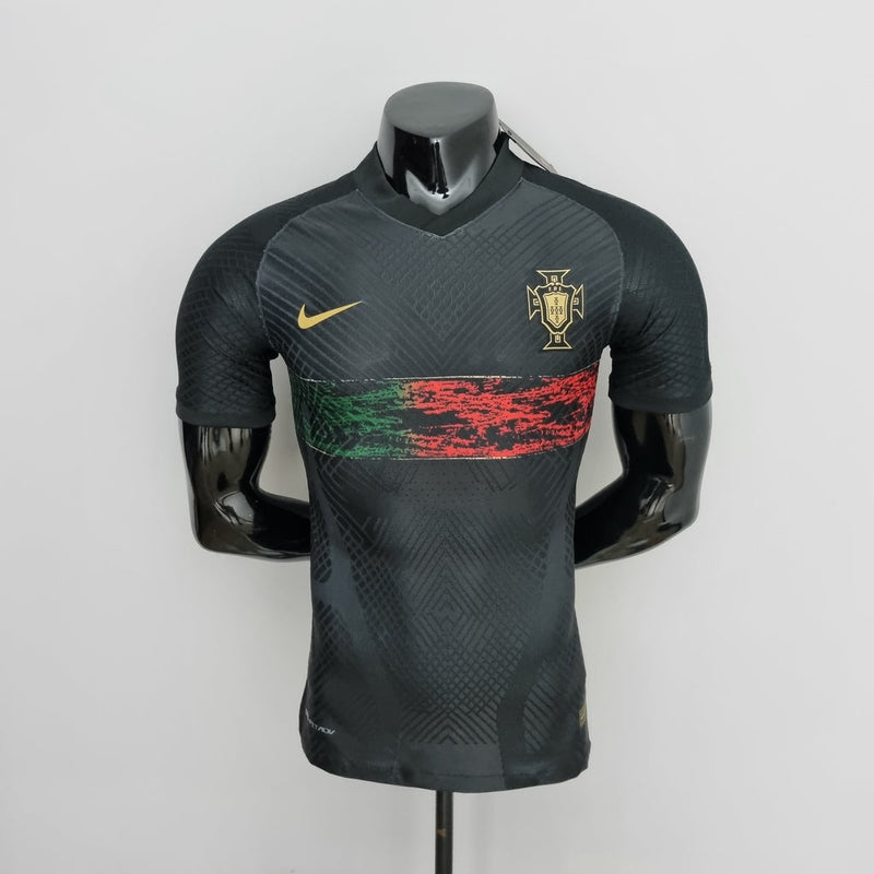 Camisola Portugal preta pré jogo 22/23 Jugador 