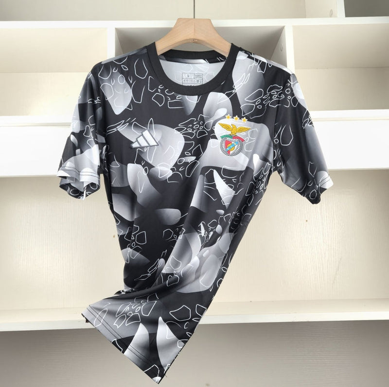 Camisola pré jogo cinza/preto 2024/25 