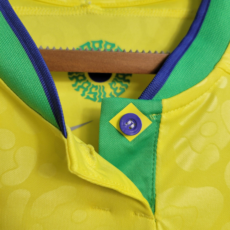 Camisola Feminina Seleção Brasil 2022/23 Home Torcedor PRO