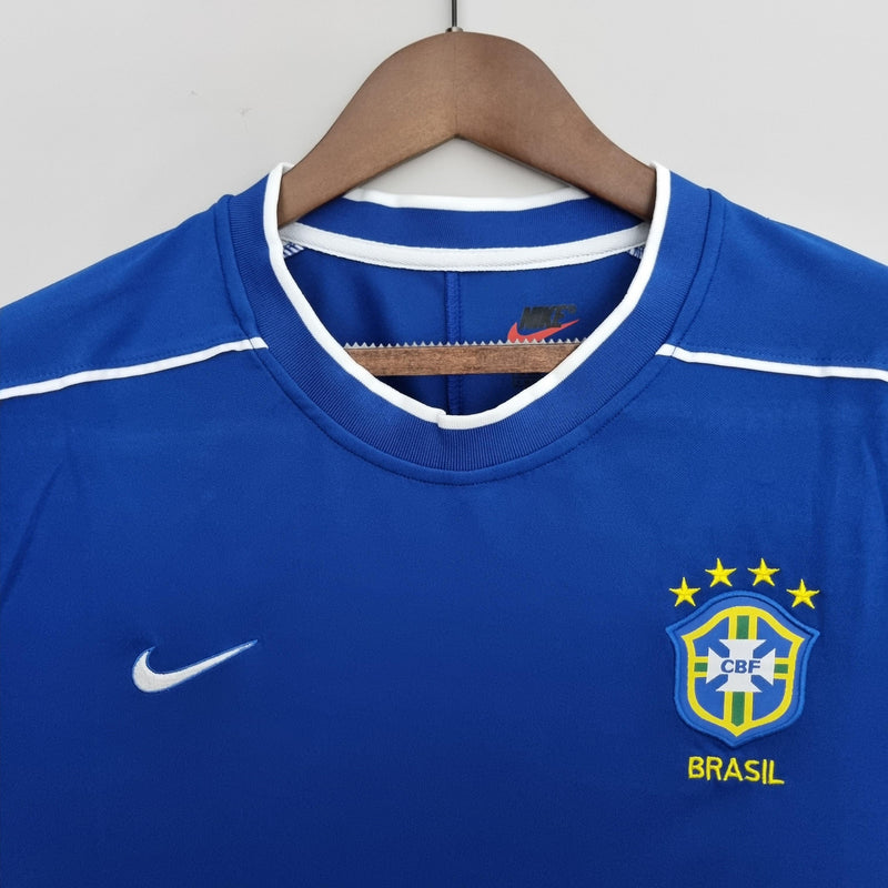 Camisola Retro Seleção Brasil 1998/98 Visitante 