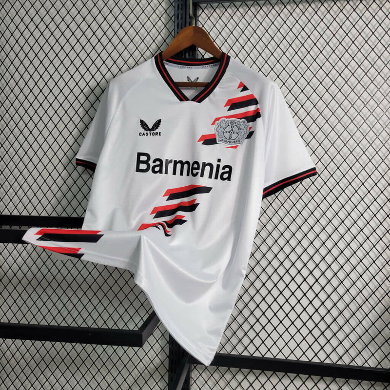 Camisola Bayer 04 Leverkusen Branca Segunda 2023/24 