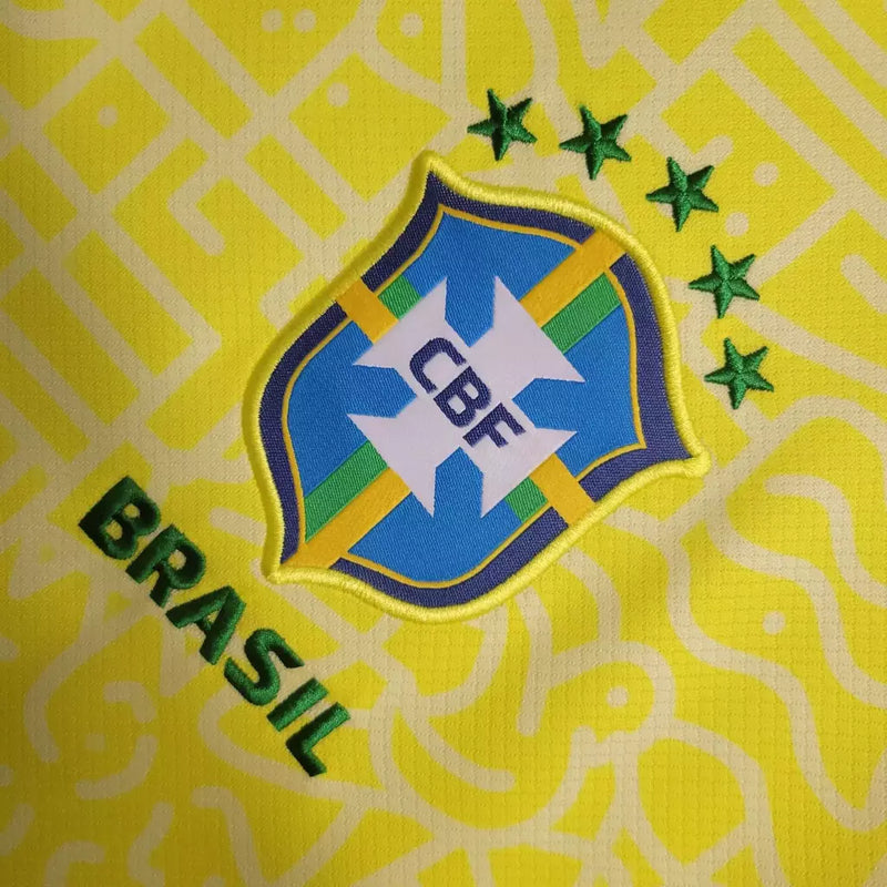 Camisola Brasil Amarela Local Copa América 2024 