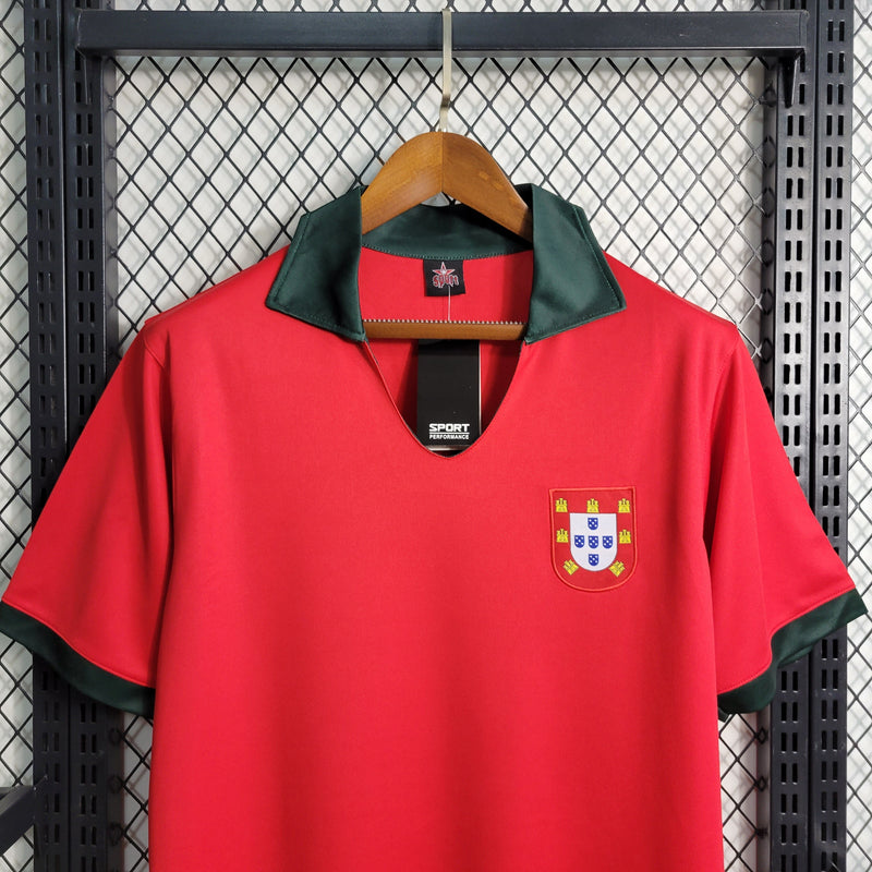 Camisola Portugal retro vermelha 1972