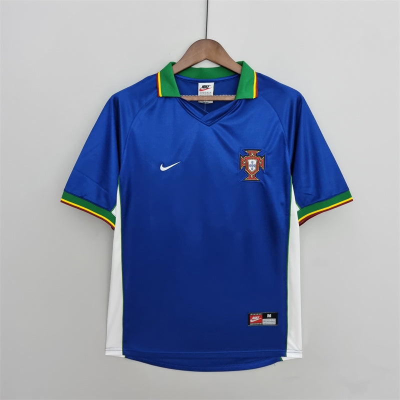 Camisola Portugal retrô Azul 1998