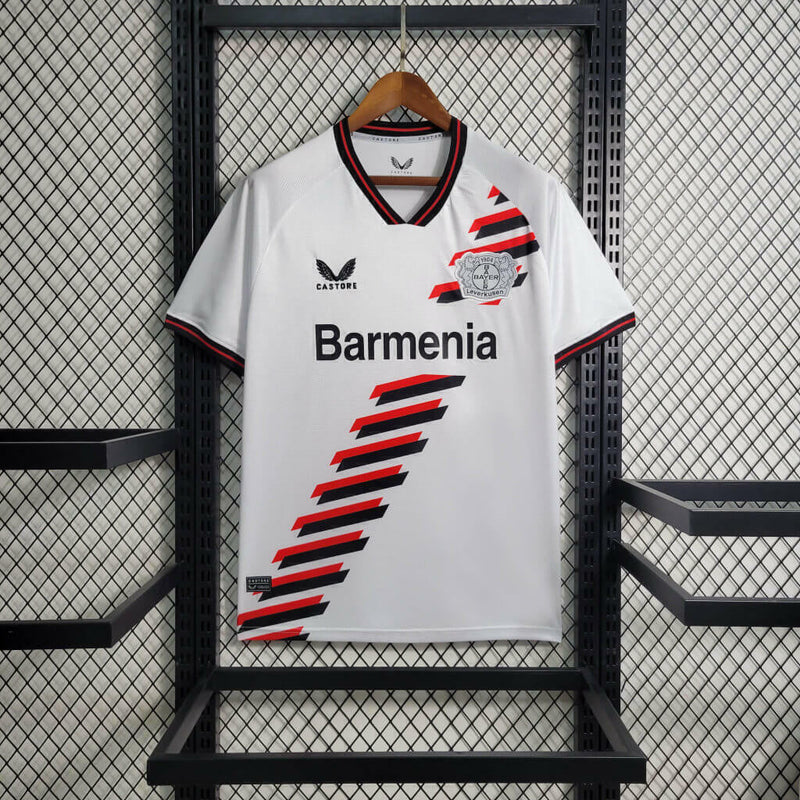 Camisola Bayer 04 Leverkusen Branca Segunda 2023/24 