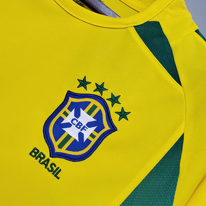 Camisola Retro Seleção Brasil 2002/02 Inicio 